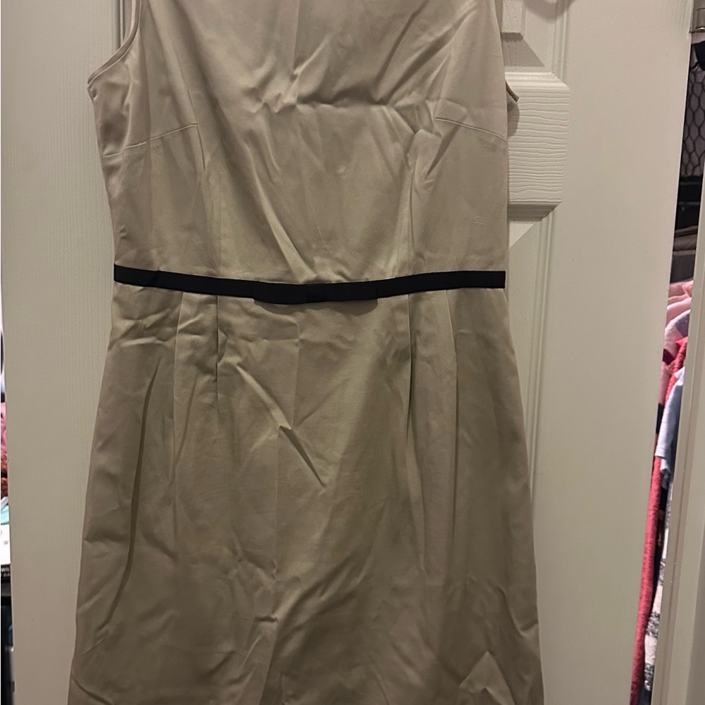 Kate Spade Cream Dress with Black Accent